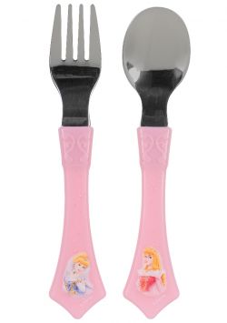 Dinico Edelstahl-Kinderbesteck-Set 2-tlg. Disney Princess
