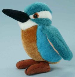 Eisvogel blau-türkis-braun 12 cm