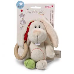 Nici Greifling Hase Tilli 15cm mit Holzring