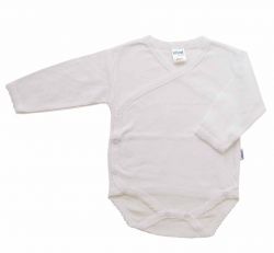 Baby Wickelbody Langarm Mäusezähnchen Gr. 74/80