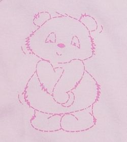 Baby Wickelbody Panda rosa Größe 56
