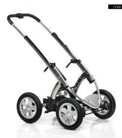 i'coo Kinderwagen Peak 4 Air mit Cocoon Pinstripe Beige
