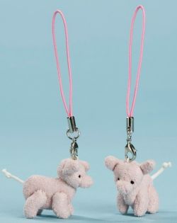 LEVUVU Anhänger-Schweinchen rosa 3,5 cm