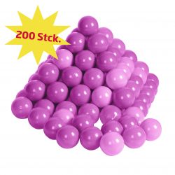 Spielbälle - Bälle 200 Stück pink/rosa, 6 cm, im Netz