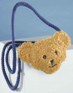 LEVUVU Bären-Umhängetasche braun 15 cm