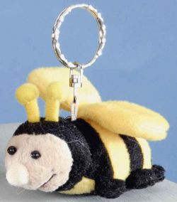 Biene-Schlüsselanhänger gelb-schwarz 8 cm