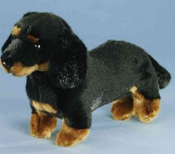 LEVUVU Dackel schwarz-braun 27 cm