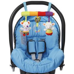 Fehn - Activity-Trapez für den Babyautositz, Fluo' Kiddos