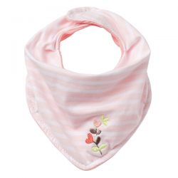 Fehn Garden Dreams Infant jersey scarf, pink/white