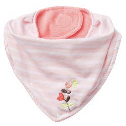 Fehn Garden Dreams Infant jersey scarf, pink/white