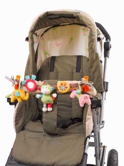 Fehn Safari Baby carriage chain Pram Rattle Chain for infant carrier, stroller, playpen and crib