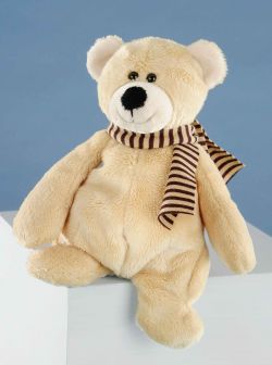 Fluffy bear teddy bear sand-coloured 20 cm