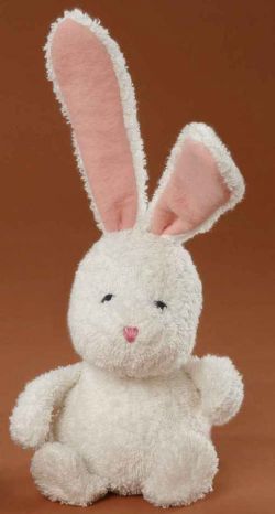 Frottee-Sitzhäschen naturweiß 15 cm