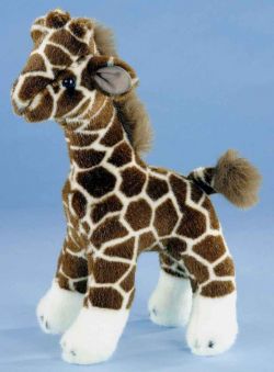 LEVUVU Giraffe braun-weiß-gefleckt 33 cm