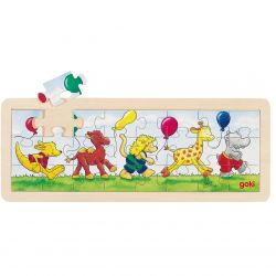 Goki Einlegepuzzle Tierparade