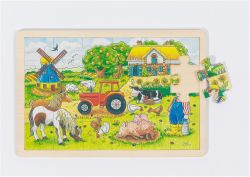 Goki wooden puzzle - Mueller's farm