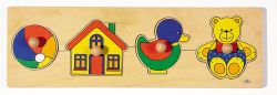 Goki Holzsteckpuzzle Spielzeug
