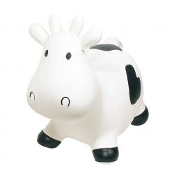 Goki bouncy cow, black/white