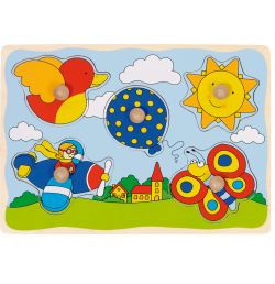 Goki balloon, sun,... Plug-in puzzle
