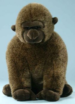 LEVUVU Gorilla braun-meliert 38 cm