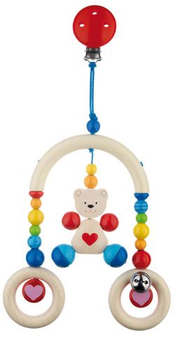 Heimess clip mini trapeze heart bear