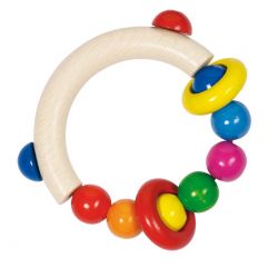 Heimess Greifling Halbrund mit Perlen und 2 Ringen