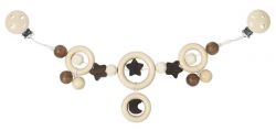 Heimess Kinderwagenkette Mond und Sterne mit Clips