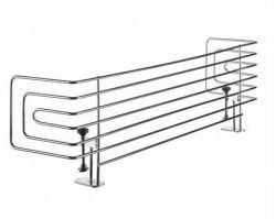 Herdschutzgitter Edelstahl mit variabler Schraubzwingenbefestigung
