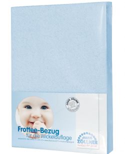 Julius Zöllner stretched cloth changing mat terry cloth light blue 85x75 cm
