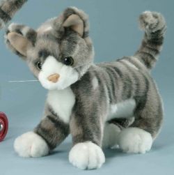 LEVUVU Katzenjunges grau gestreift 20 cm