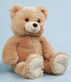 LEVUVU Kuschelbär Teddybär hellbeige 52 cm