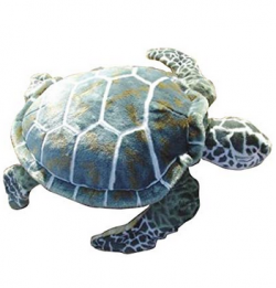 Sea turtle green-beige 76cm