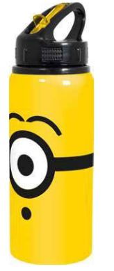 Minions - Alu bottle with integrated Straw