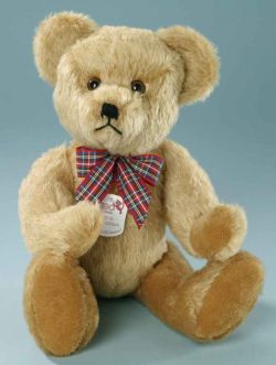 Mohair-Scheibenbär Teddybär gold 40 cm mit Brummstimme