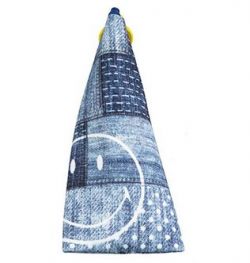 Nici Dreieck-Mäppchen Jeans mit Smiley Patch