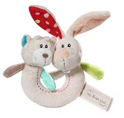 Nici Pärchen Greifling Hase Tilli & Bär Taps mit Rassel