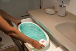 OK Baby bathing seat and child seat Jelly grey