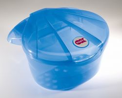 OK-Baby Badewannenhilfe Corall blau transparent