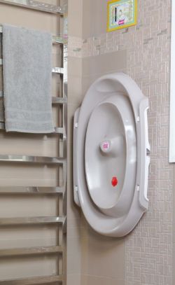 OK-Baby Falt-Babybadewanne / Babywanne Onda Slim Hellblau