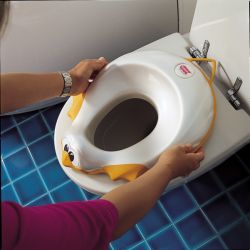 OK-Baby Kinder Toilettensitz Ducka weiß