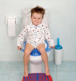 OK-Baby Kinder Toilettensitz Pinguo Soft mit Griff hellblau