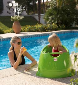 OK-Baby Mini-Swimmingpool / Badesitz Opla weiß