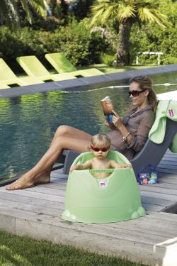 OK-Baby Mini-Swimmingpool / Badesitz Opla weiß