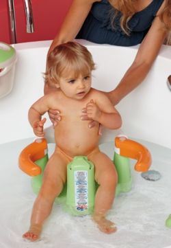 OK-Baby Opening bath seat Crab grey