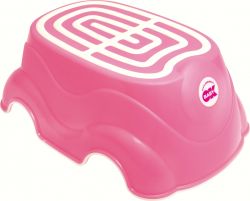 OK Baby slip-proof step-up stool Herbie hot coral