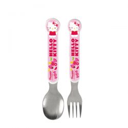 POS-2tlg. Besteckset Hello Kitty auf Blisterkarte
