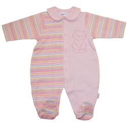 Preemie Pyjama Panda pink size 44cm