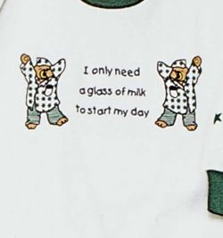 Pyjama zweiteilig grün