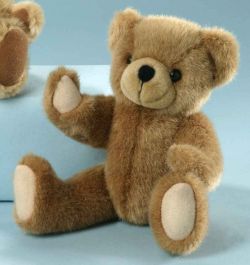 LEVUVU Scheibenbär Teddybär braun 25 cm