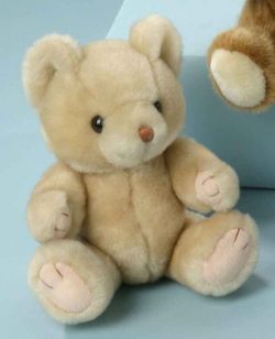 LEVUVU Scheibenbär Teddybär sand 20 cm